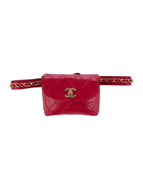 chanel belt bag red|Chanel belt bag vintage.